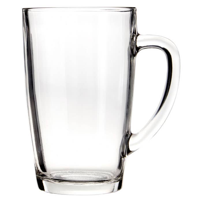 Clear Tall Glass Mugs Set of 4