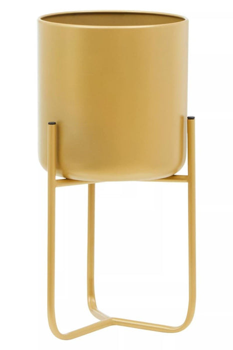 Floor Standing Planter - Gold