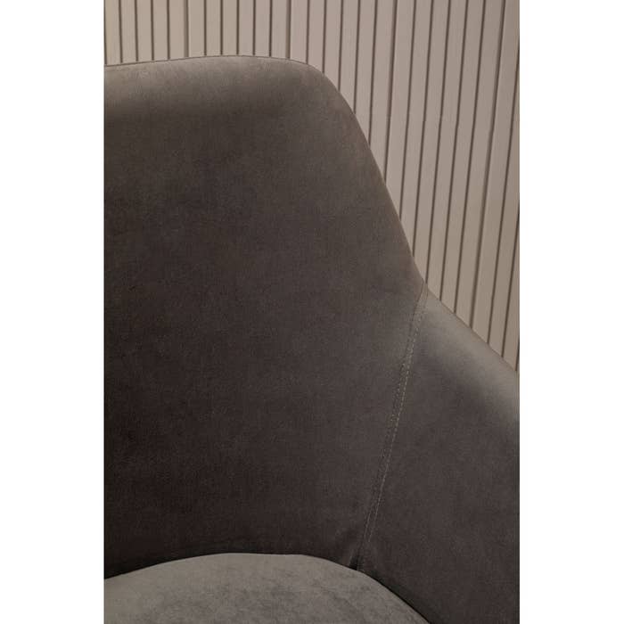 Scandi Grey Occasional Chair with Chrome Legs