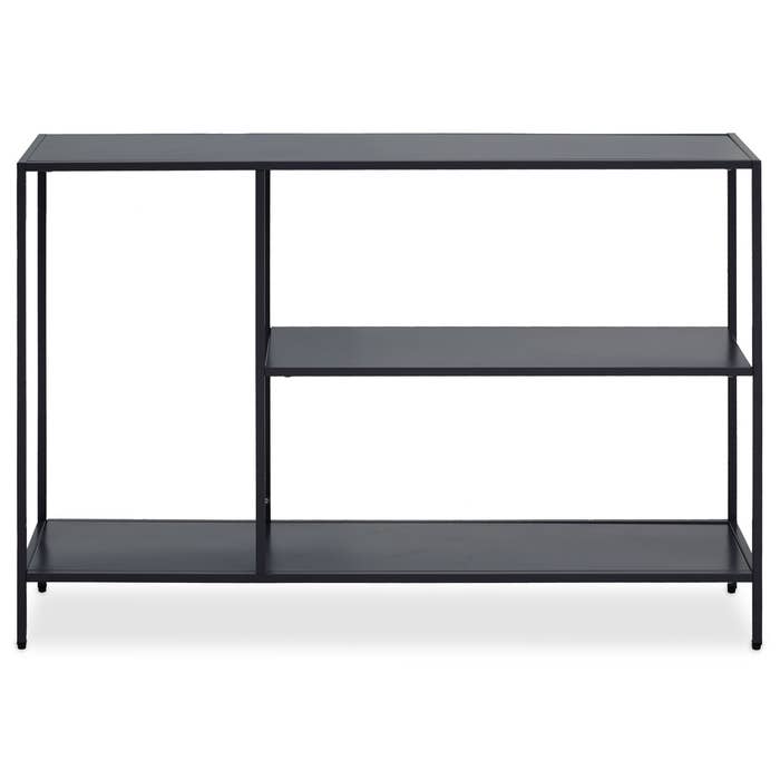 Black Metal Shelf Unit Console Table