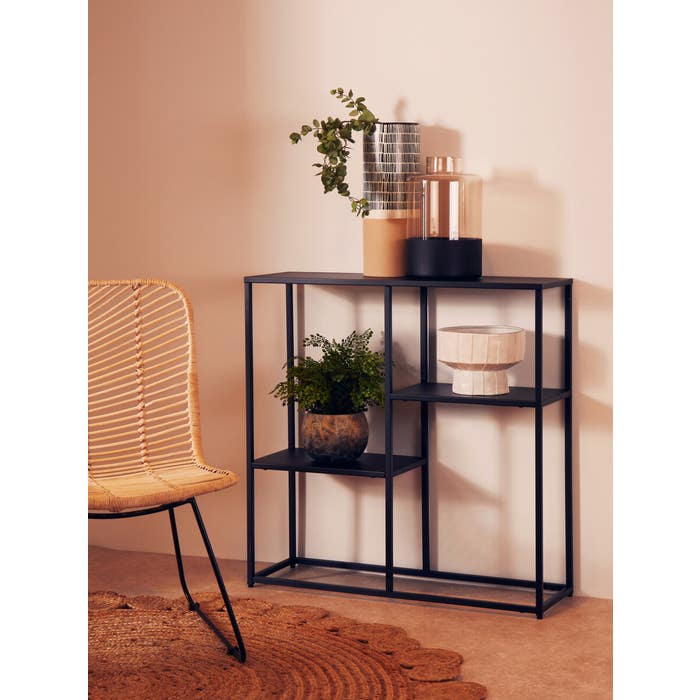 Black Metal Multi Shelf Unit