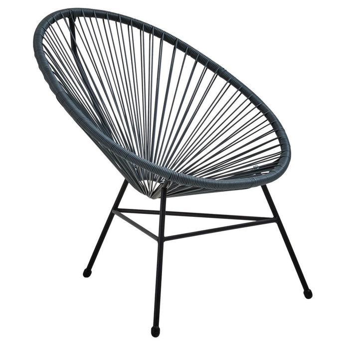 Grey PE Rattan 3 Piece Patio Garden Set