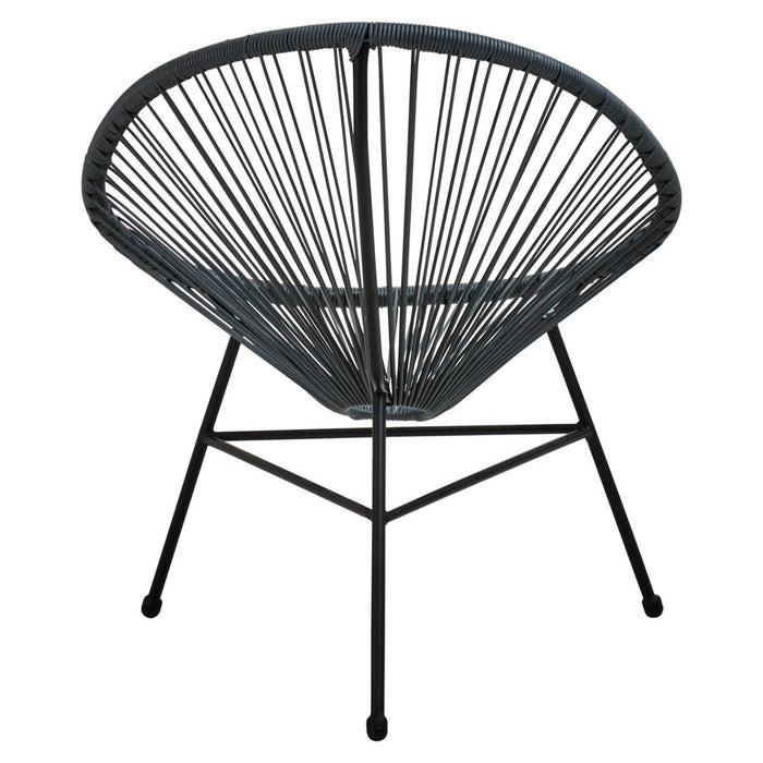 Grey PE Rattan 3 Piece Patio Garden Set