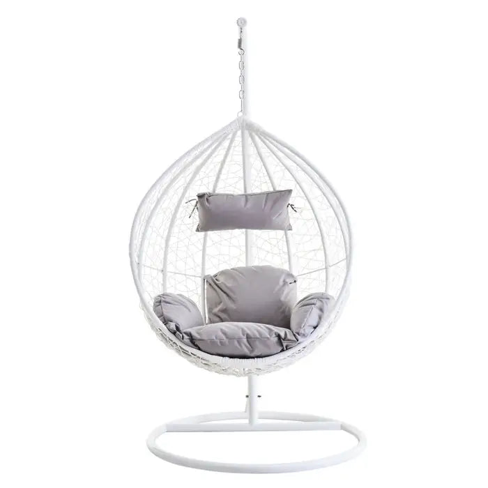 Garden / Conservatory Egg Hanging Chair - White