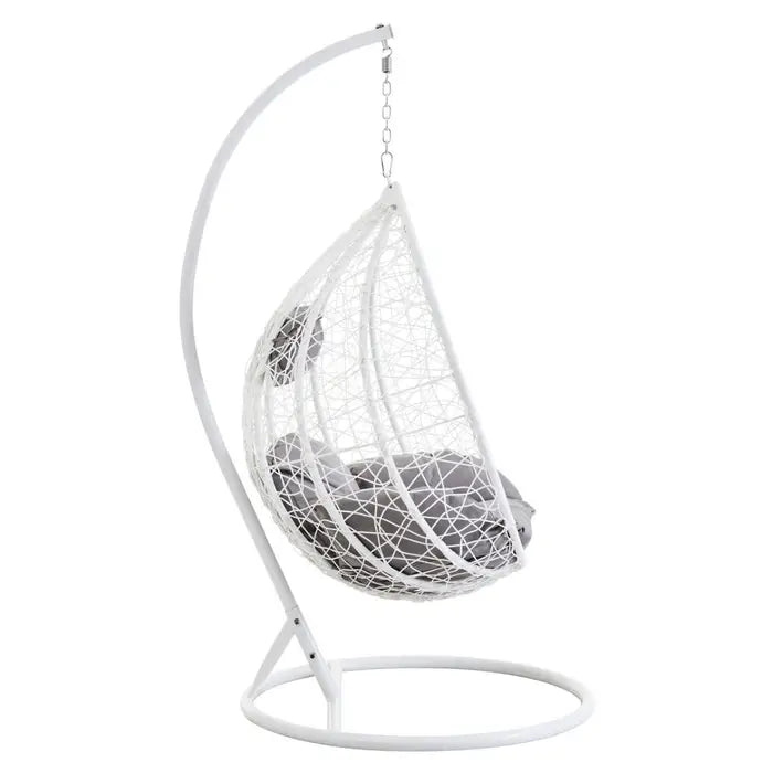 Garden / Conservatory Egg Hanging Chair - White