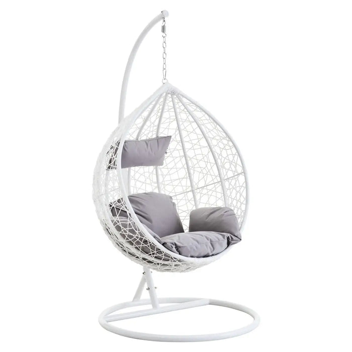 Garden / Conservatory Egg Hanging Chair - White