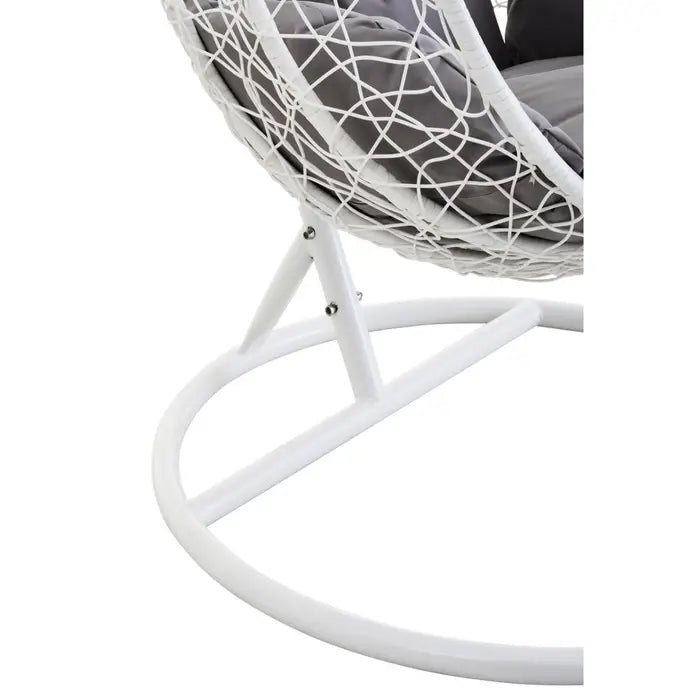 Garden / Conservatory Egg Hanging Chair - White