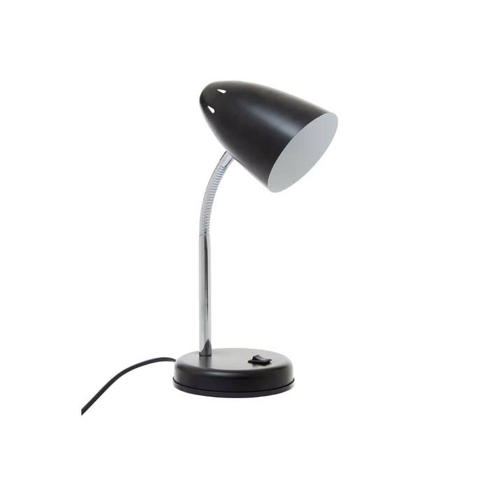 Essential Flexible Metal Desk Lamp with Circular Base