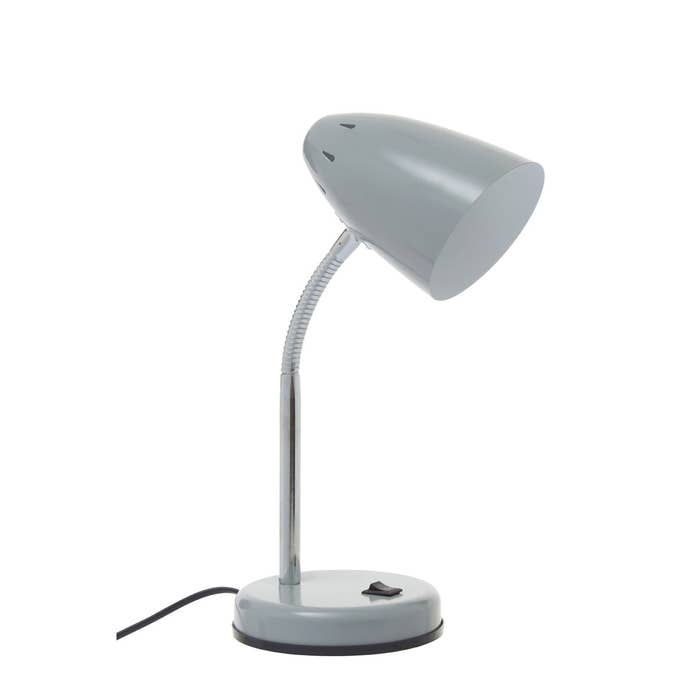 Essential Flexible Metal Desk Lamp with Circular Base