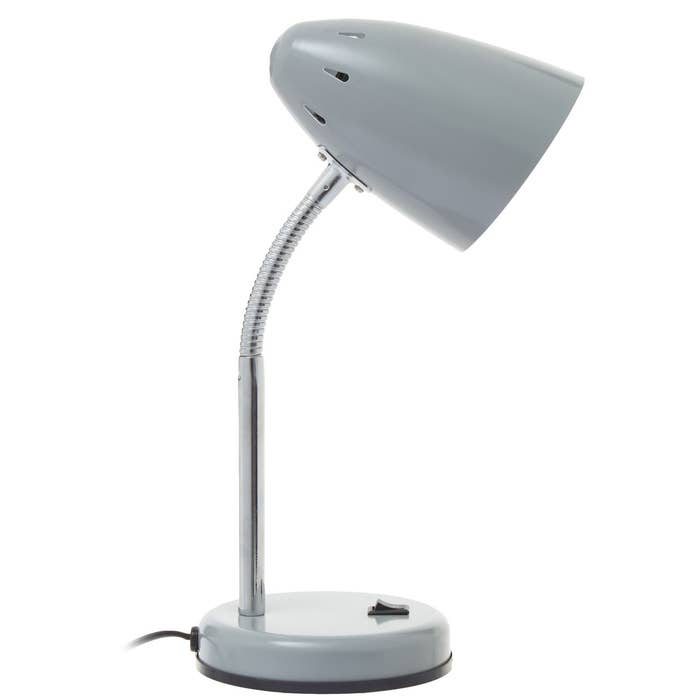 Essential Flexible Metal Desk Lamp with Circular Base