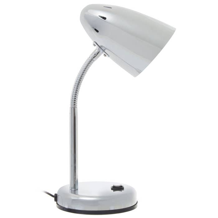 Essential Flexible Metal Desk Lamp with Circular Base