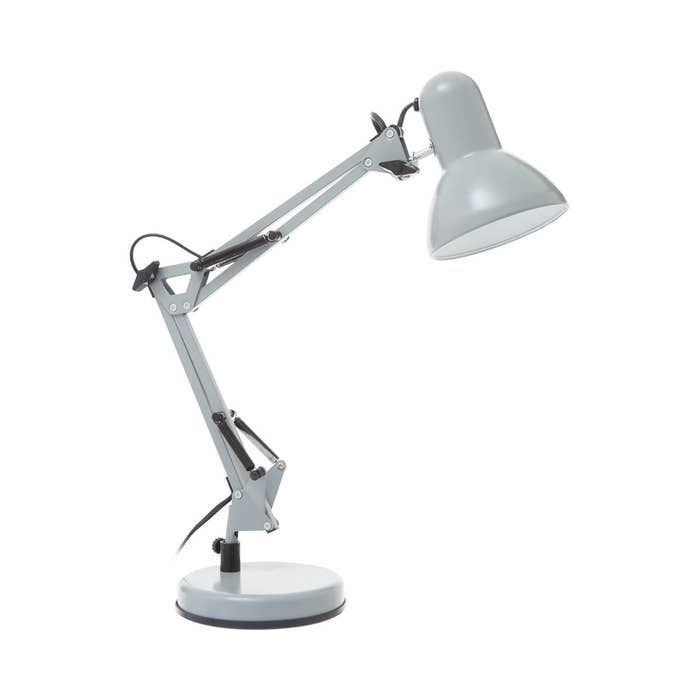 Matte Grey Metal Studio Design Adjustable Desk Table Lamp