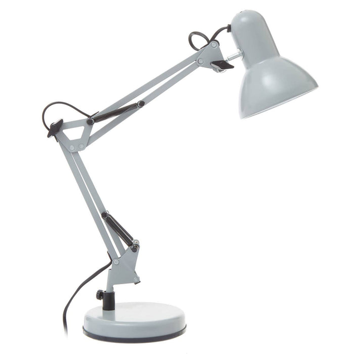 Matte Grey Metal Studio Design Adjustable Desk Table Lamp