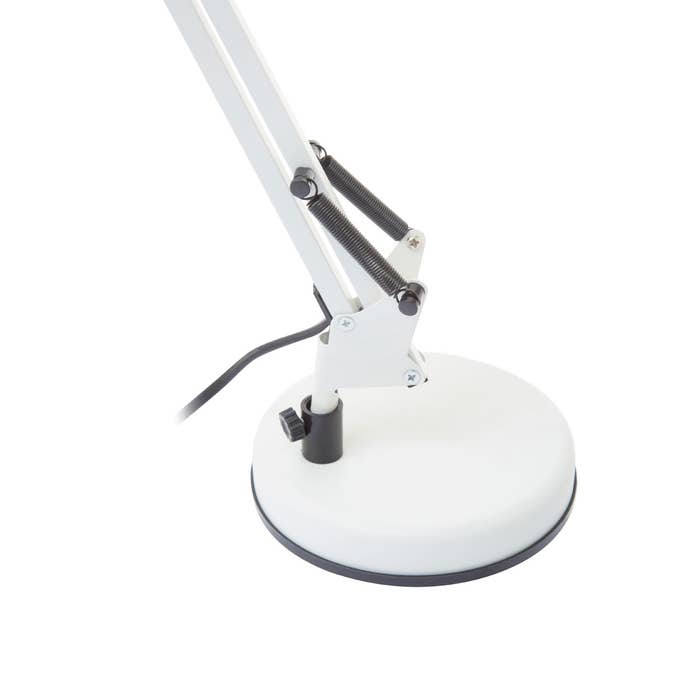 Matte White Metal Studio Design Adjustable Desk Table Lamp