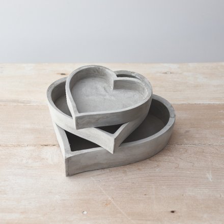 Medium Heart Shaped Cement Tray