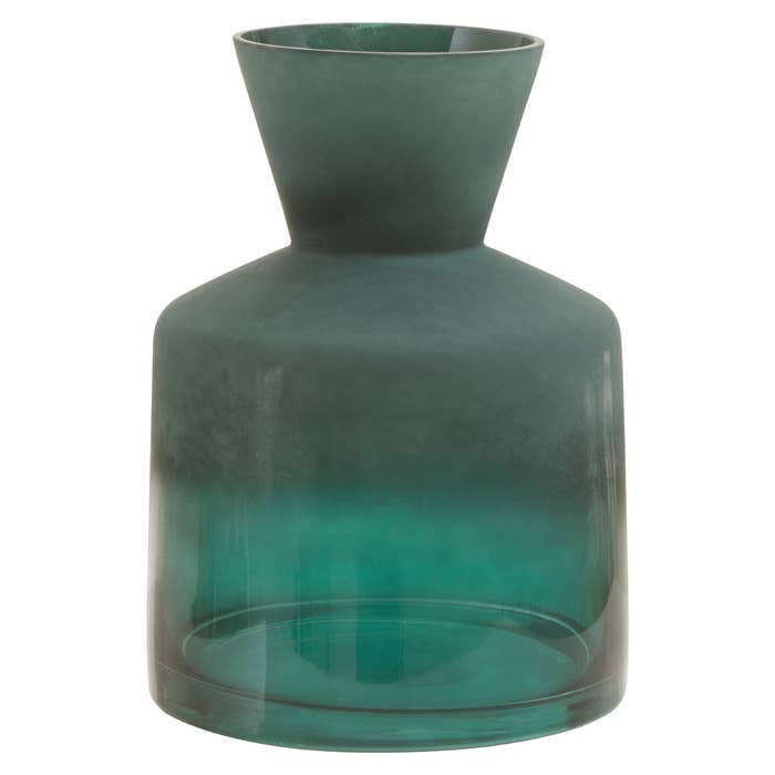 Green Ombre Small Glass Vase