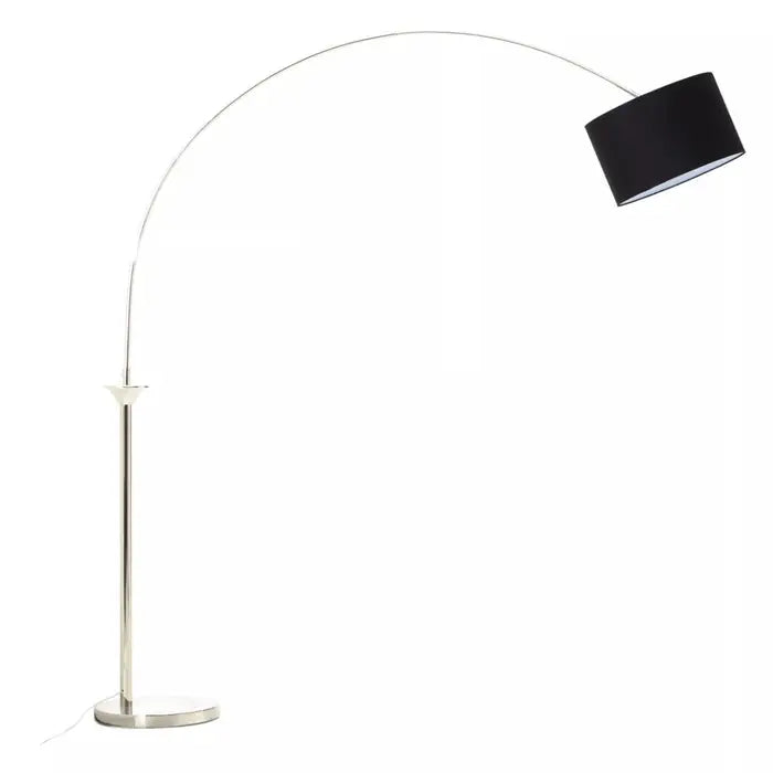 Arc Floor Lamp - Satin Nickel Metal Finish