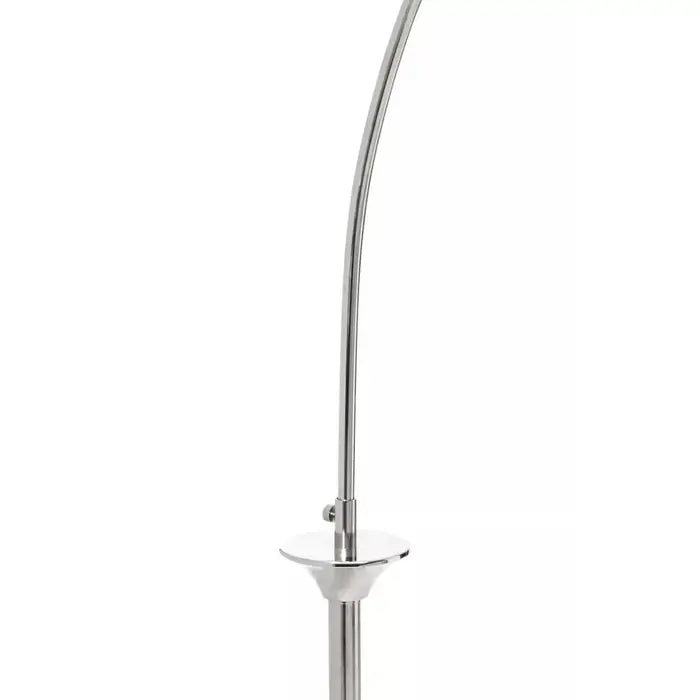 Arc Floor Lamp - Satin Nickel Metal Finish