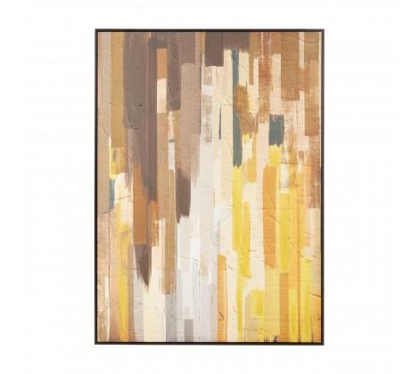 Astratto Ochre Canvas Wall Art - Modern Home Interiors