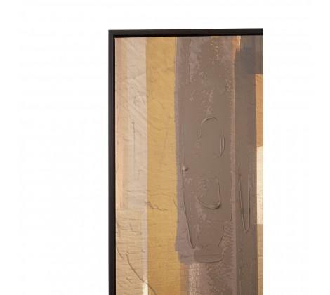 Astratto Ochre Canvas Wall Art - Modern Home Interiors