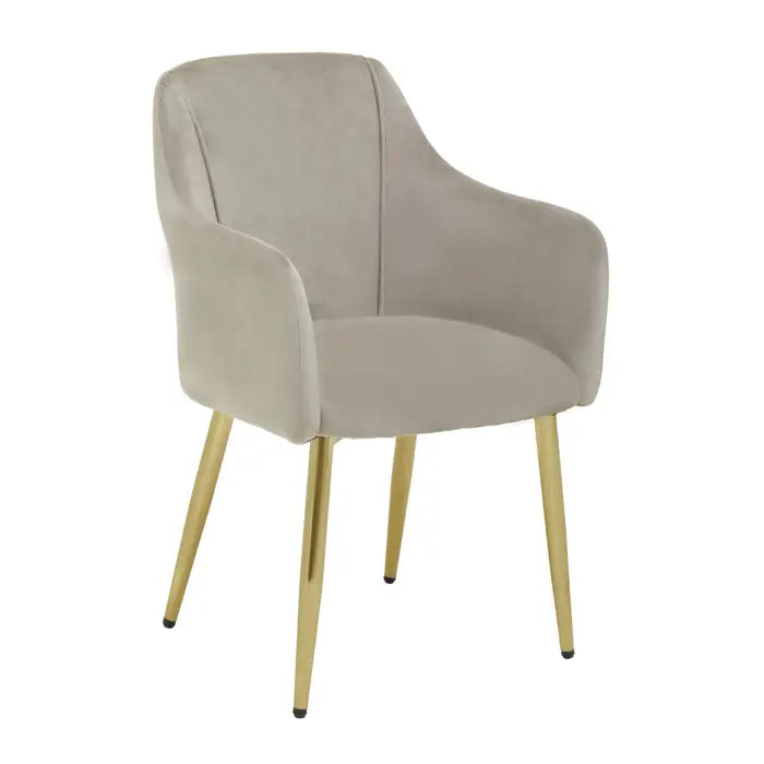 Mink Velvet Dining Chair