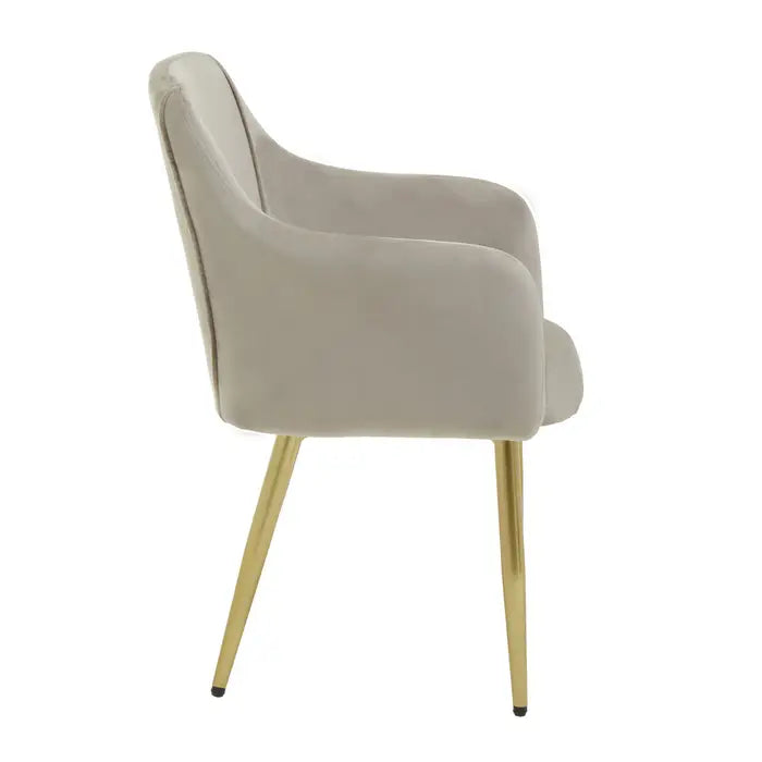 Mink Velvet Dining Chair