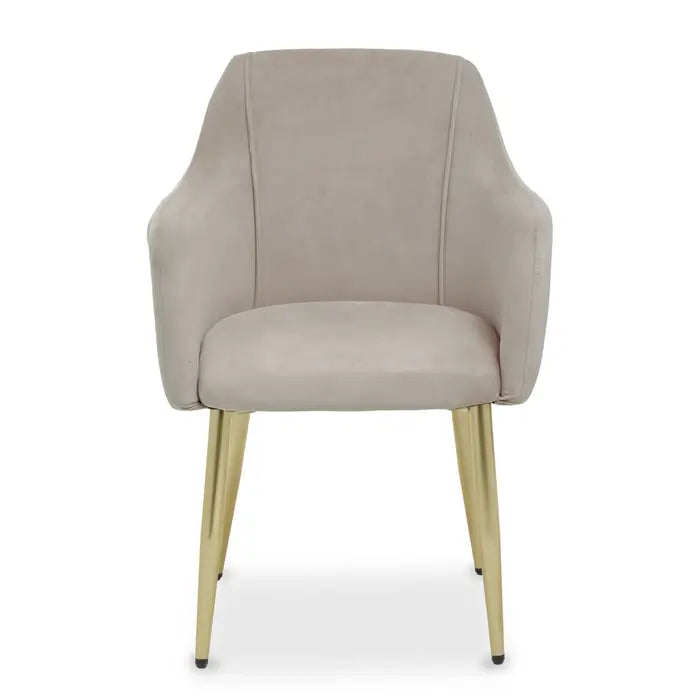 Mink Velvet Dining Chair