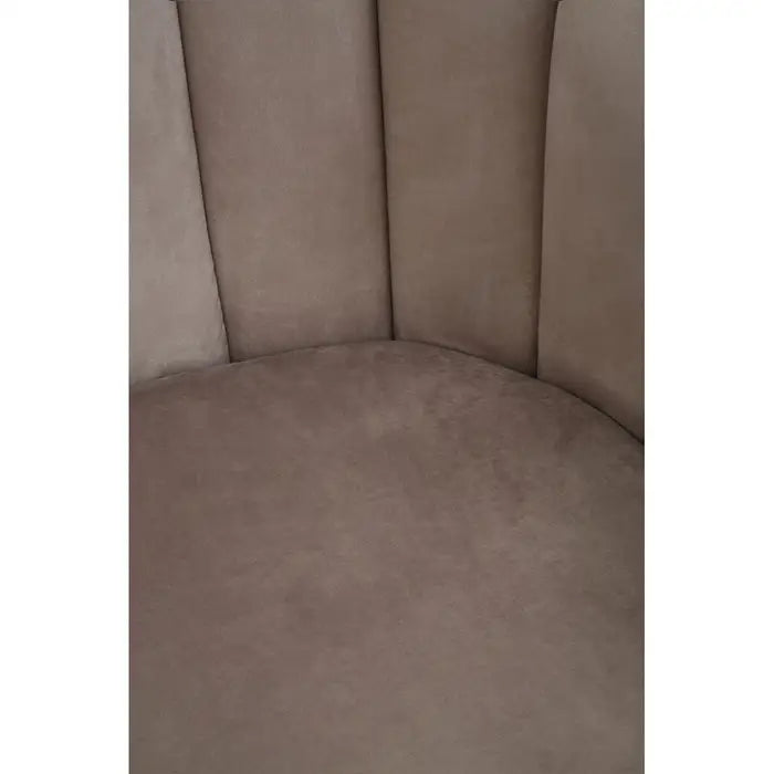 Shell Mink Velvet Dining Chair