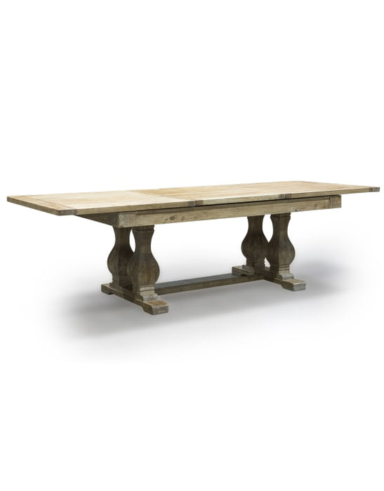 Reclaimed Dark Elm Wood 200-280cm Extending Dining Table