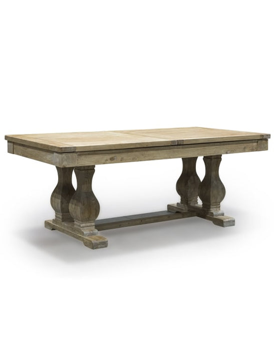 Reclaimed Dark Elm Wood 200-280cm Extending Dining Table