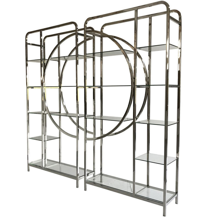 Gatsby Steel Decadence Shelving Units (Set of 2)