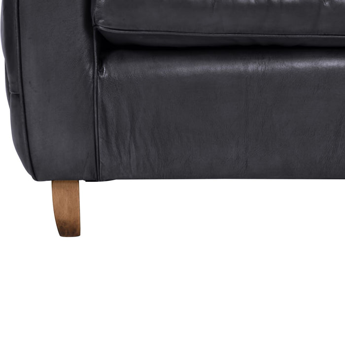 Helix Chester Club Chair Fumee Leather