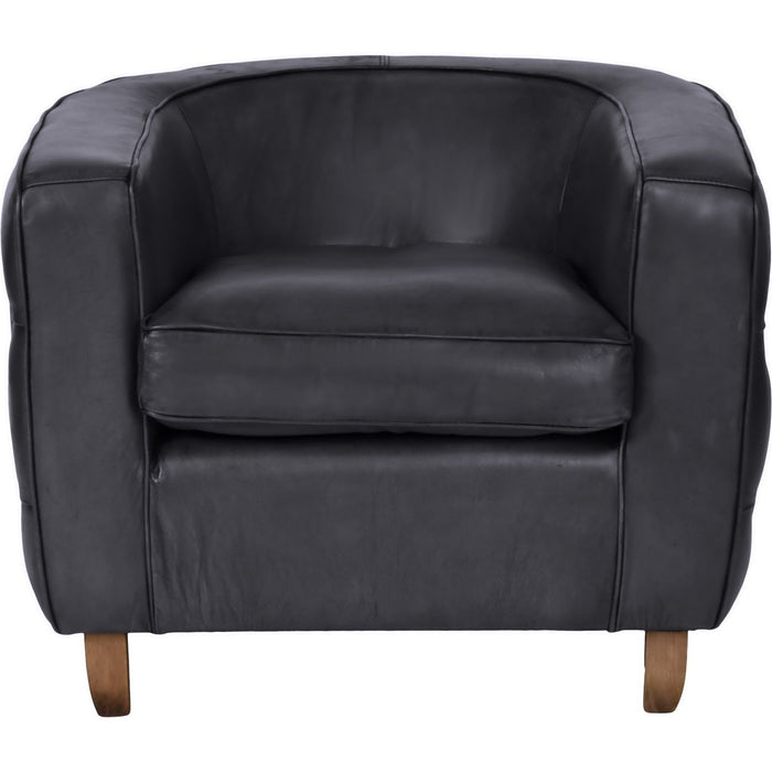 Helix Chester Club Chair Fumee Leather