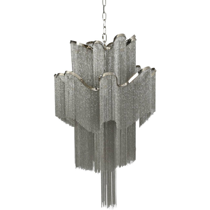 Niagara Silver Chain 12 Light Pendant Lamp Medium