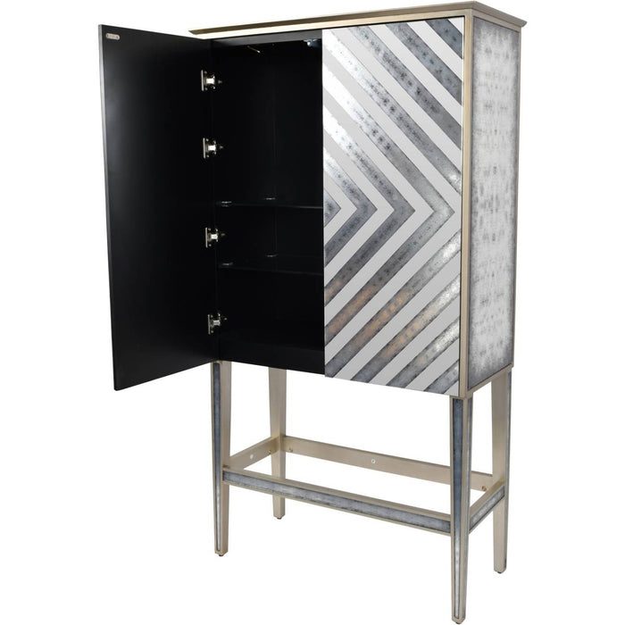 Lexington Antique Mirrored Bar Cabinet