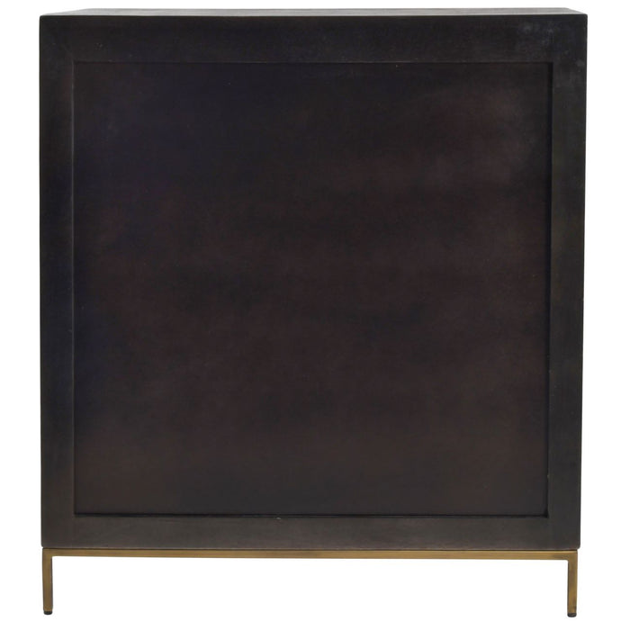 Varenna Espresso Stained Wooden 2 Door Cabinet