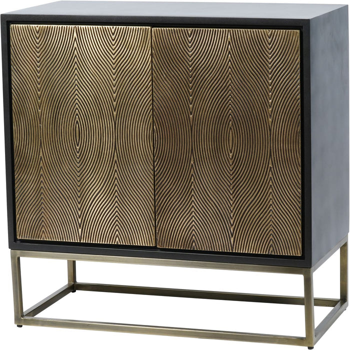 Izabella Embossed 2 Door Cabinet Sideboard