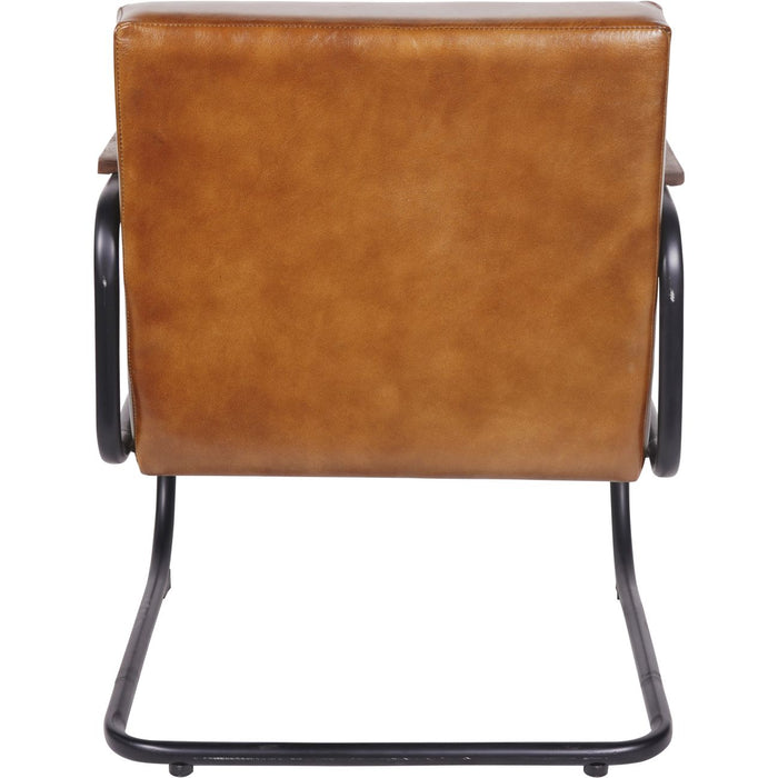 Henrick Occasional Leather Chair is Cognac