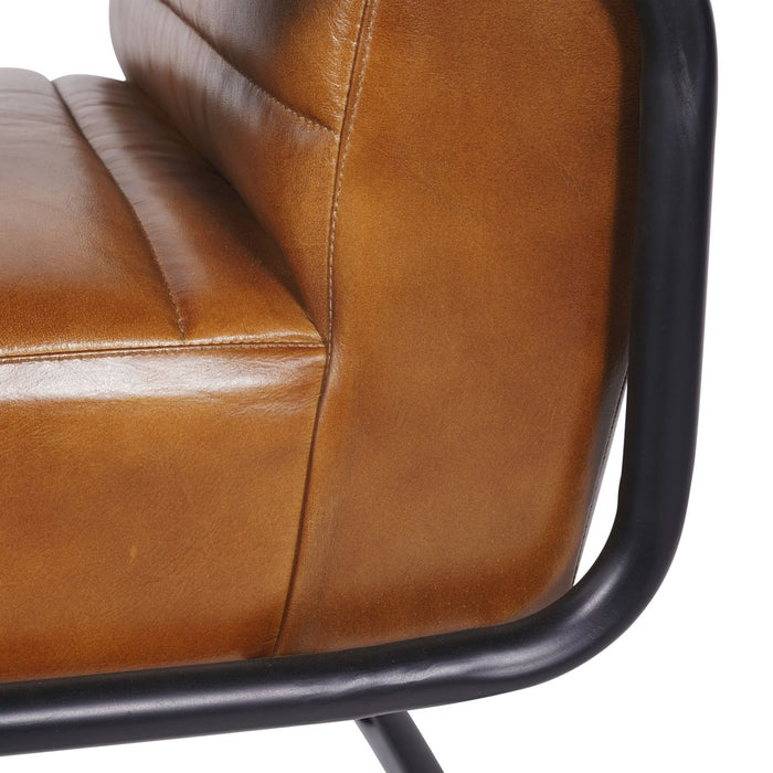 Henrick Occasional Leather Chair is Cognac