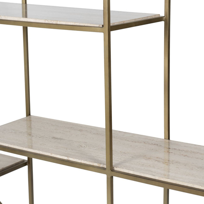 Clifton Light Travertine Shelves 160cm