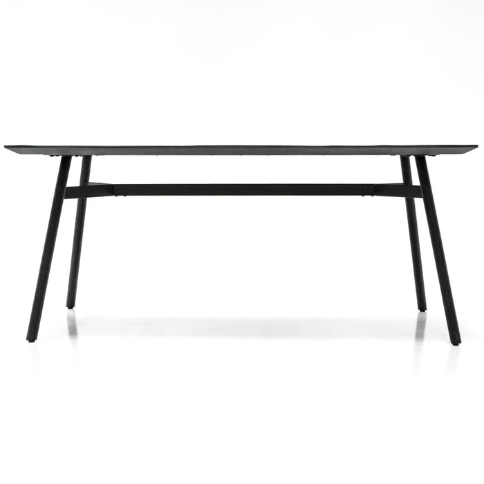 Bronks Black Acacia Fixed Dining Table 180cm