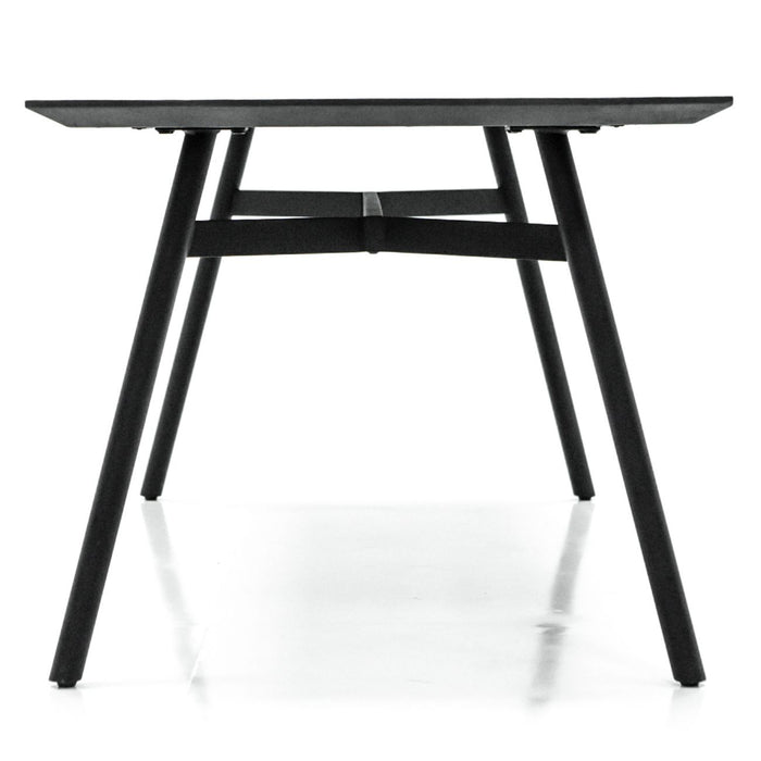 Bronks Black Acacia Fixed Dining Table 180cm