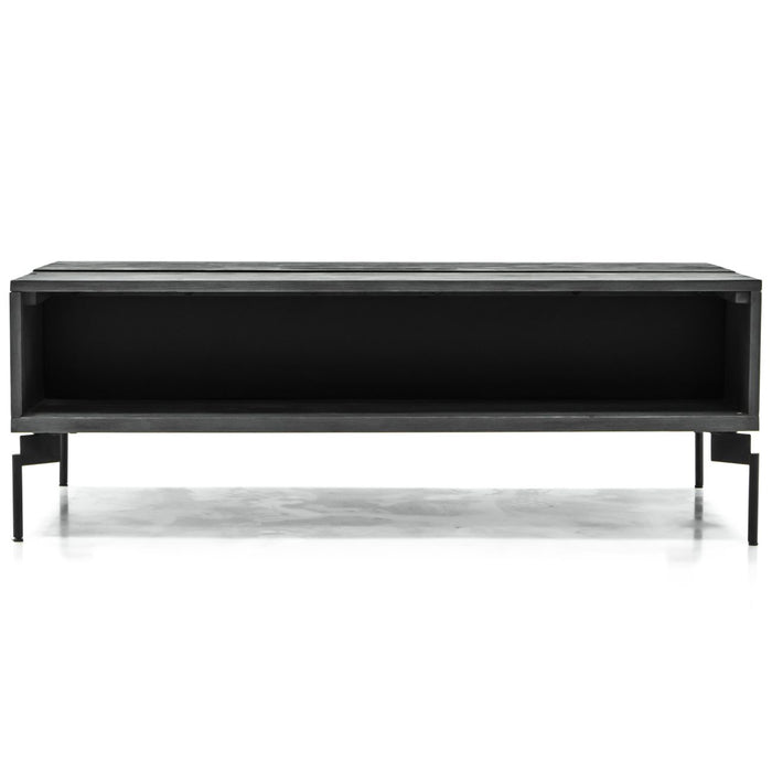 Bronks Black Acacia Coffee Table with Motion Top Mechanism