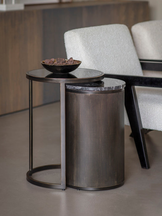 Belvedere Black Set of 2 Nesting Side Tables