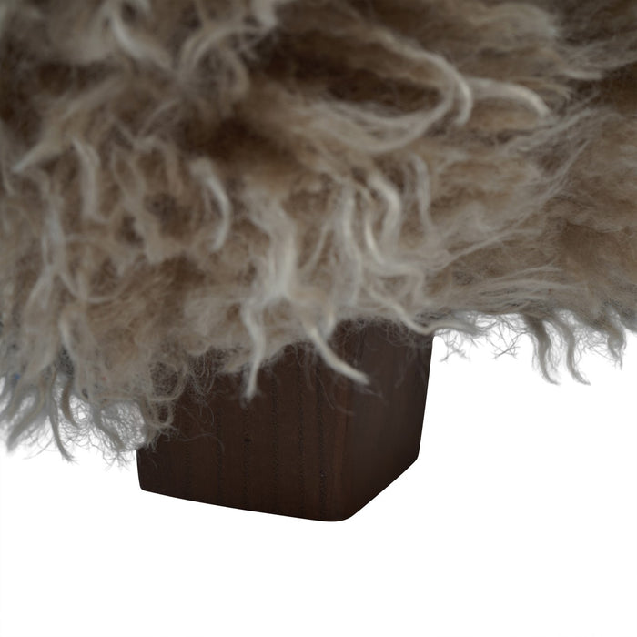 Wallace Faux Sheepskin Armchair Chair
