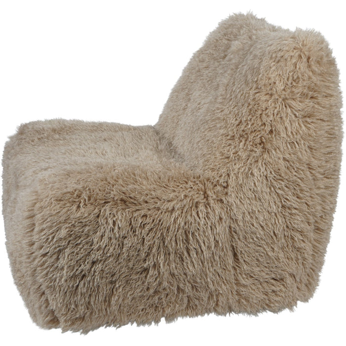 Wallace Faux Sheepskin Occasional Chair on Swivel Base