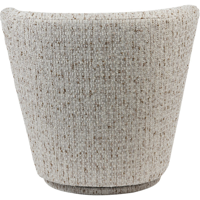 Roehampton Textured Slub Swivel Chair Natural
