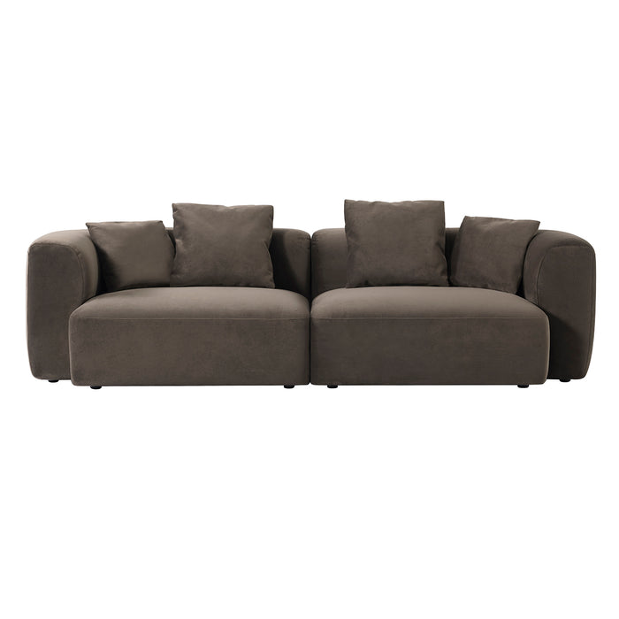 Wicklow Sofa In Brown Velvet