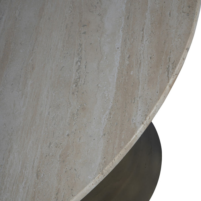 Clifton Light Travertine Round Dining Table 120cm