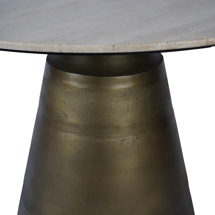 Clifton Light Travertine Round Dining Table 120cm